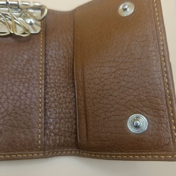 Fendi Key Holder Case Zucchino And Calf Leather With Charm - Picture 2 of 7